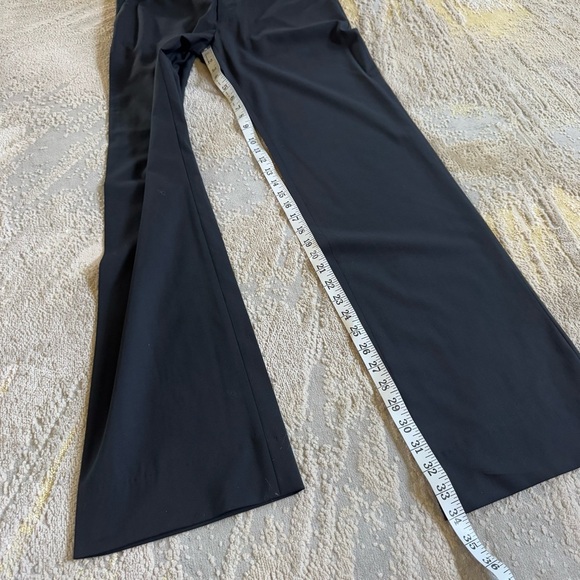 Helmut Lang trousers black dress pants 100% wool wide straight leg size 6 - Picture 6 of 10